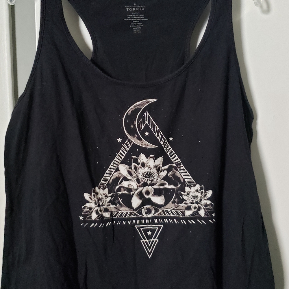 Torrid black printed swing tank size 0
